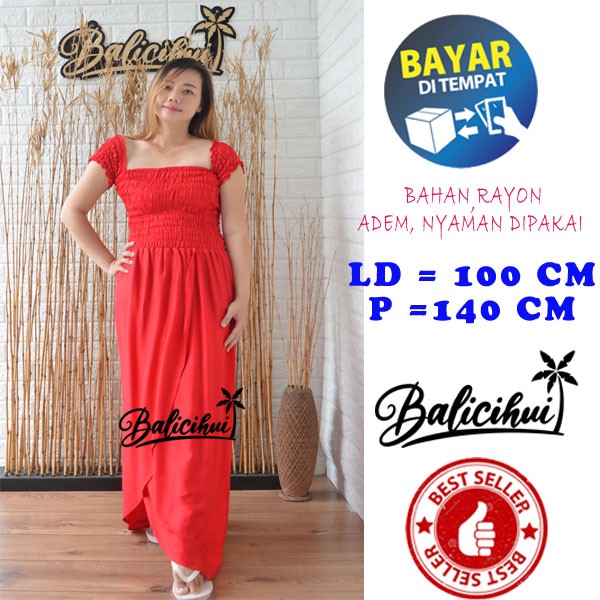 Balicihui Dress Jovita Dress Wanita Dress Bali Dress Sabrina Long Dress Bali Nyaman Trendy