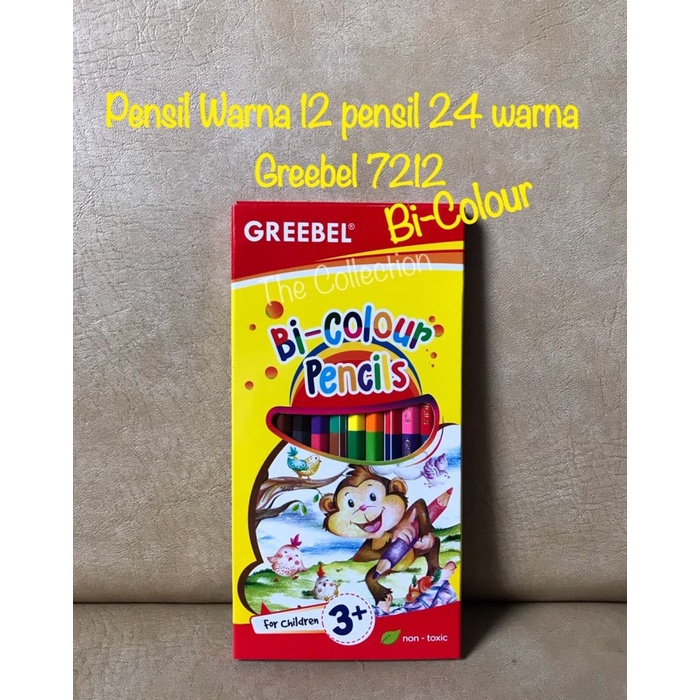 

WARNAPENSIL- ATK0232GB 7212 BI COLOUR 12 PENSIL DAPAT 24 WARNA GREEBEL GREBEL GRIB -PENSIL WARNA