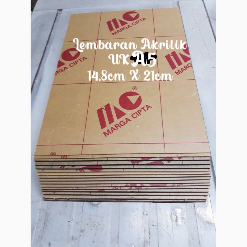 

Lembaran Akrilik A5 Bening 2mm