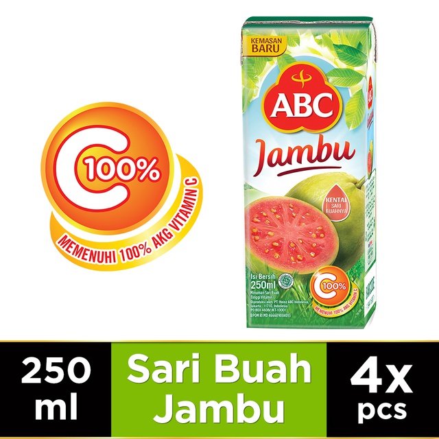 

ABC Jus Jambu 250 ml - Multi Pack 4 pcs