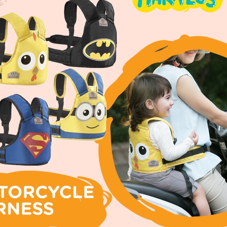 ORIGINAL Sabuk pengaman bonceng motor sepeda anak dewasa /Sabuk Bonceng kursi anak toddler bayi sepeda motor pengaman/Sabuk Boncengan Pengaman Anak di sepeda motor kereta motif motorcycle safety belt/motorcycle harness