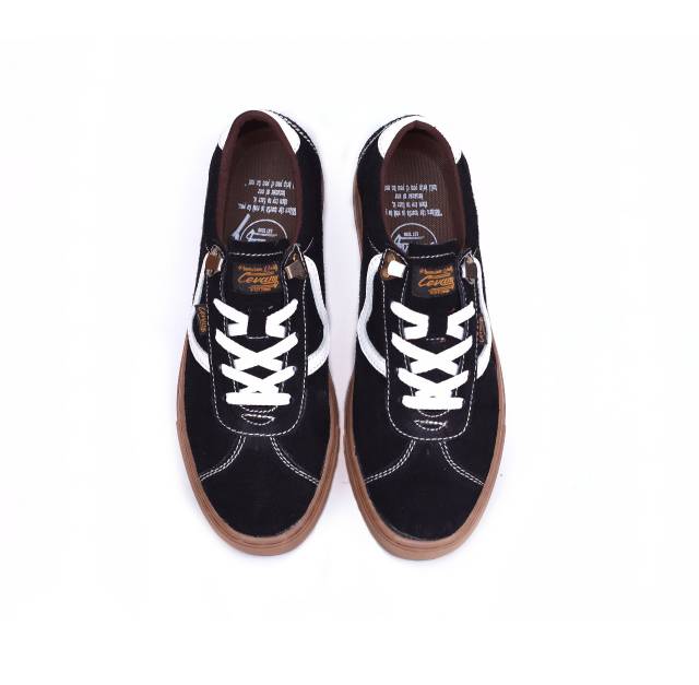 Sepatu Lokal Shoes Local Pride Cevany Ballad Os Low Cut Black Gum