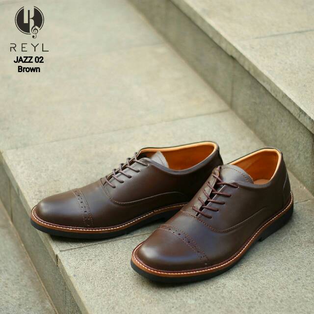 SEPATU KERJA KANTOR KULIT ASLI REYL JAZZ