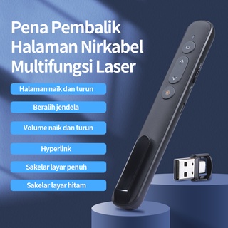 BASIKE Pointer Pen Pointer Presentasi Wireless Presenter 2.4GHz voice control 50m page turning