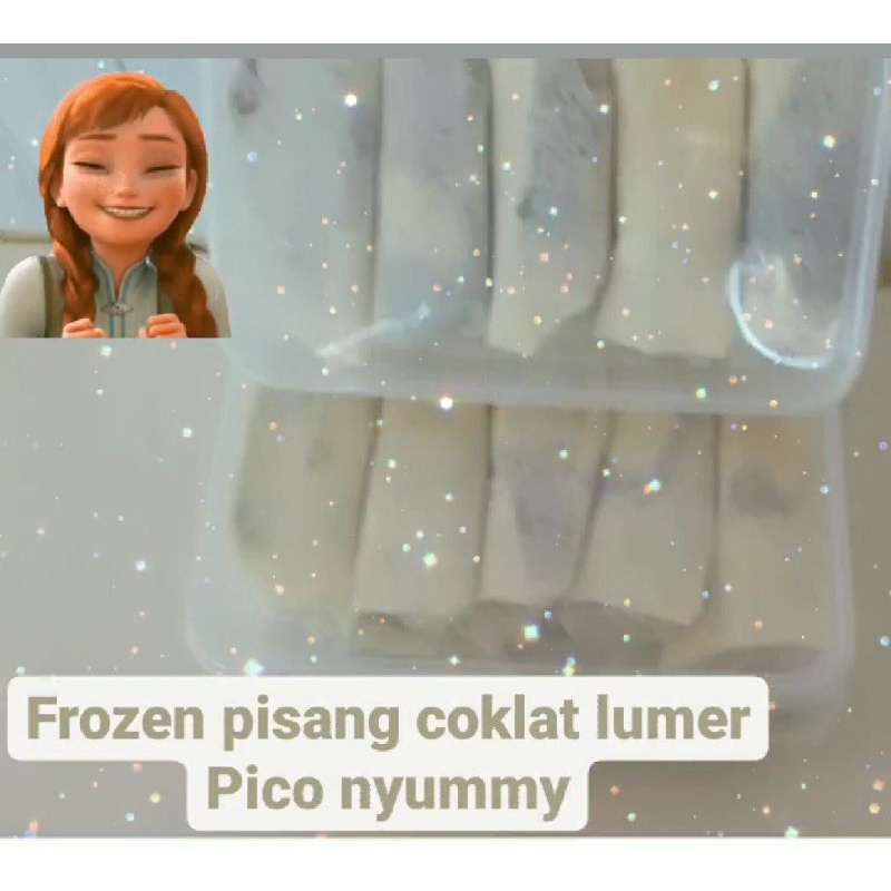 

Frozen pisang coklat lumer