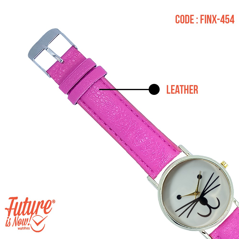 Jam tangan fashion wanita analog - leather strap - 7 pilihan warna - FINX-454