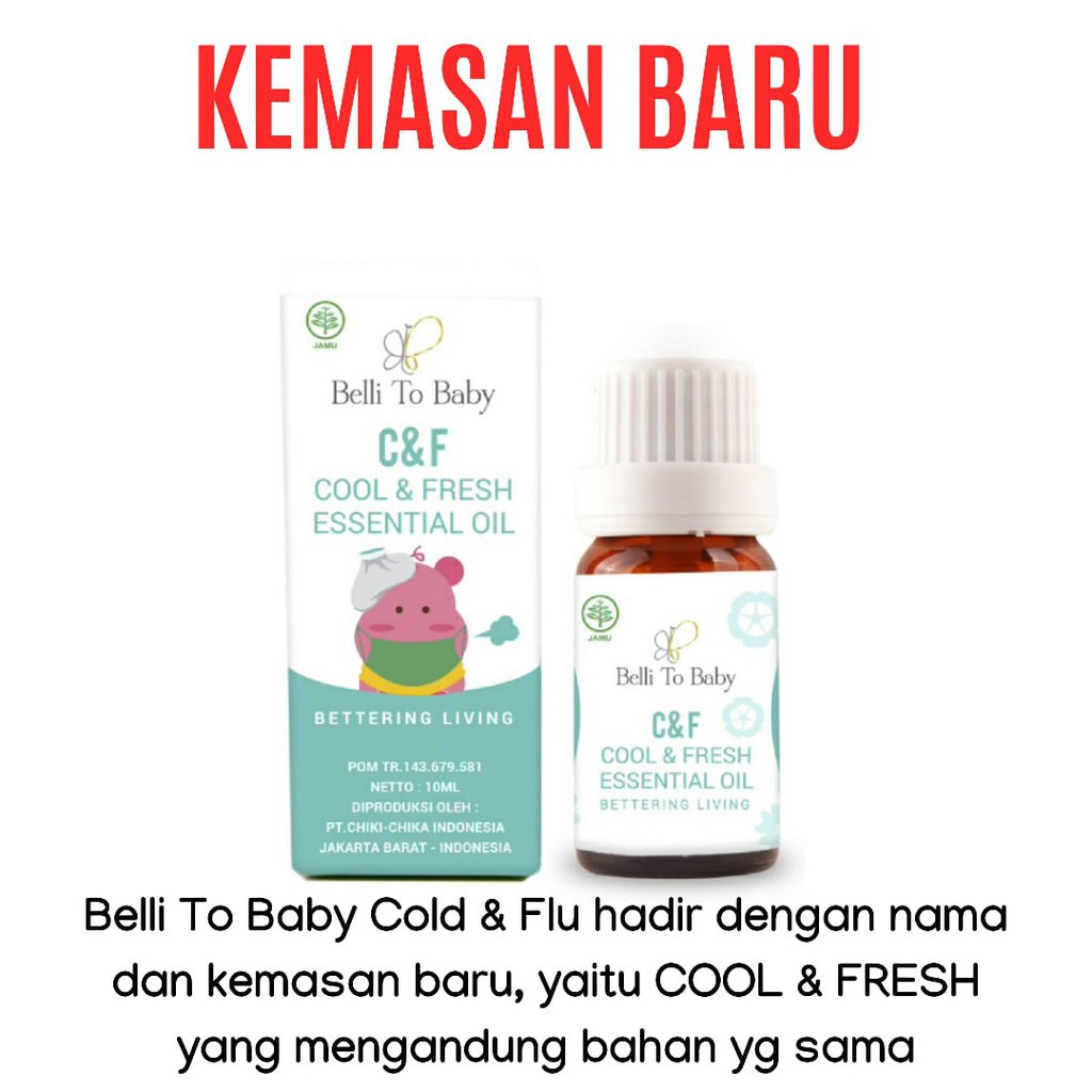 Belli To Baby Fit Care / Cool &amp; Fresh / Lavender / Eucalyptus / Pappermint Essential Oil 10ml 10 ml