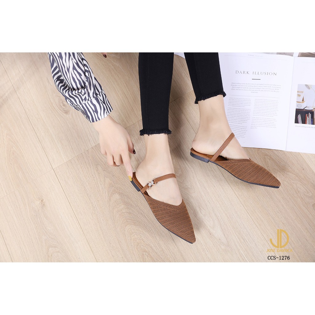 JOSE DAROCA Flat Mules Shoes # CCS-1276 # Original