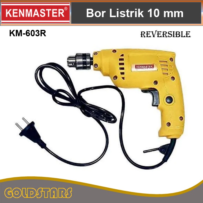 Mesin Bor Listrik - Kenmaster Bor Electric Drill 10mm Eversible