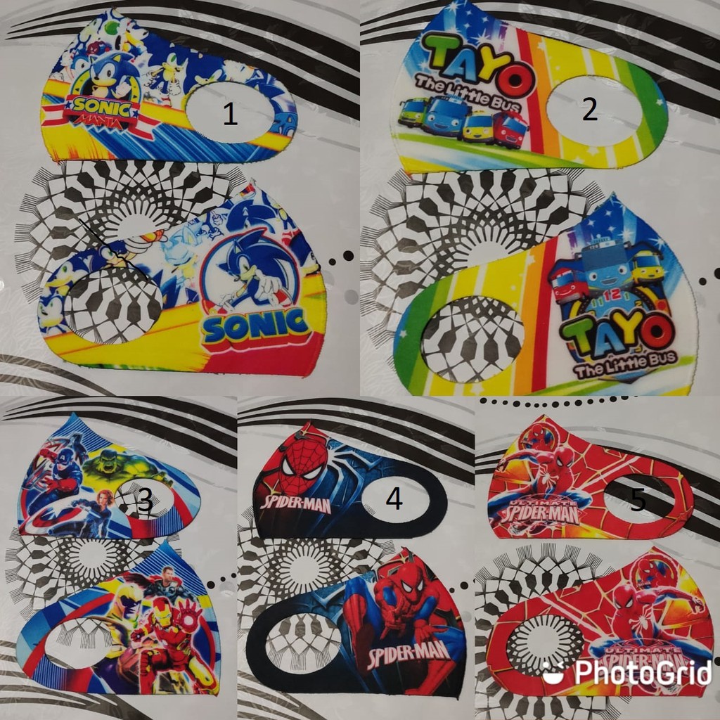 MASKER SCUBA PRINTING ANAK-ANAK COWOK / MASKER SCUBA ANAK-ANAK COWOK (BACA DESKRIPSI)