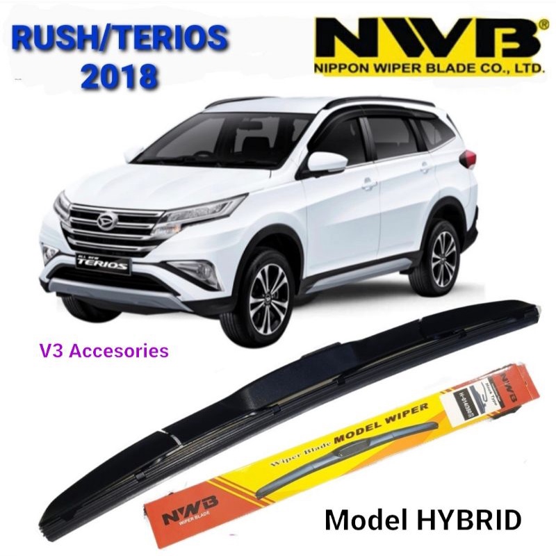Paket wiper NWB Hybrid Toyota RUSH/DAIHATSU TERIOS 2018-UP