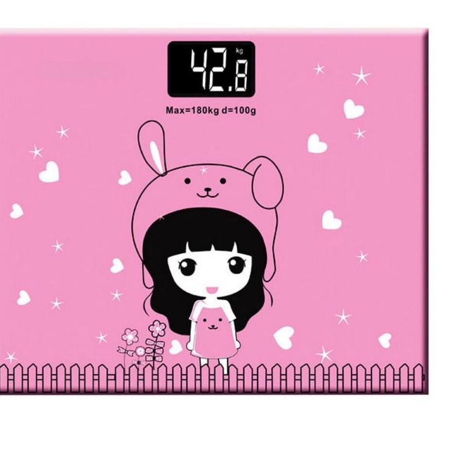 Mk Timbangan Badan Mini Digital Desain Kartun 180kg Mk Timbangan Badan Mini Digital Desain Kartun 180kg