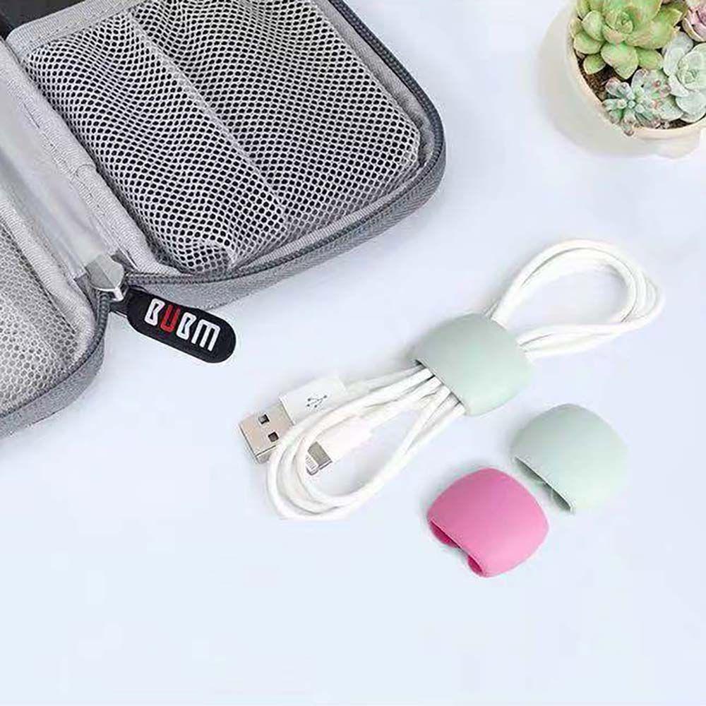 Rebuy Winder Organizer Kabel Data / Earphone / Mouse Bahan Silikon Untuk Travel