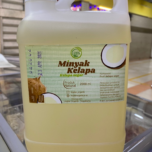 Minyak Kelapa Murni Lingkar Organik 2L