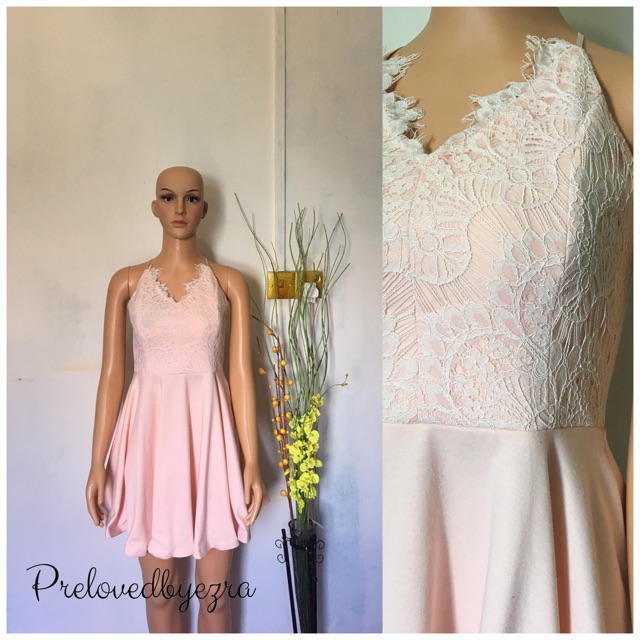 Peachy mix crochet dress