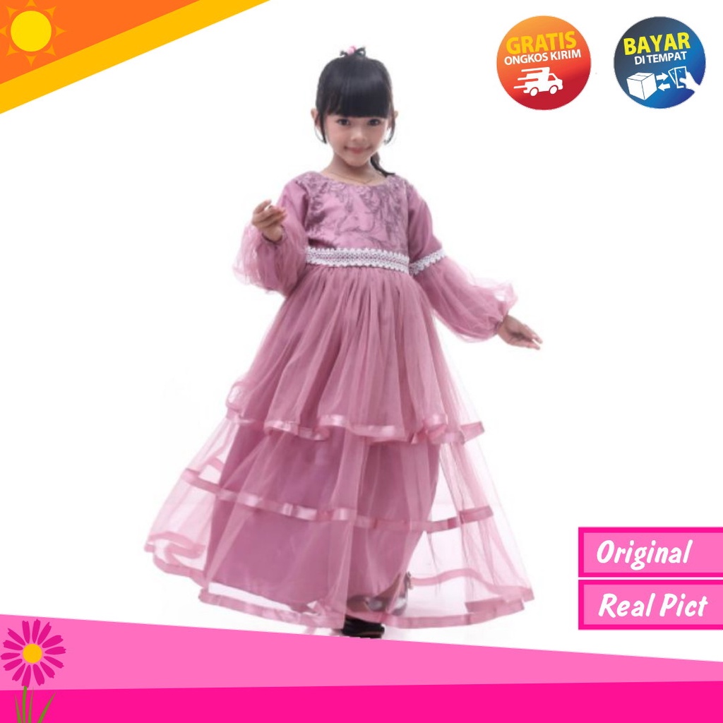 gamis pesta warna pink tua | gamis pesta mewah | baju gaun anak perempuan | gamis anak perempuan | dress anak perempuan | baju gamis anak | baju gamis anak perempuan | gaun pesta anak perempuan