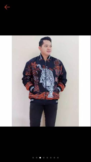 Jaket batik lapis furing  ori solo sragenan super jumbo xxxl xxxxl( Ld &gt;135cm )