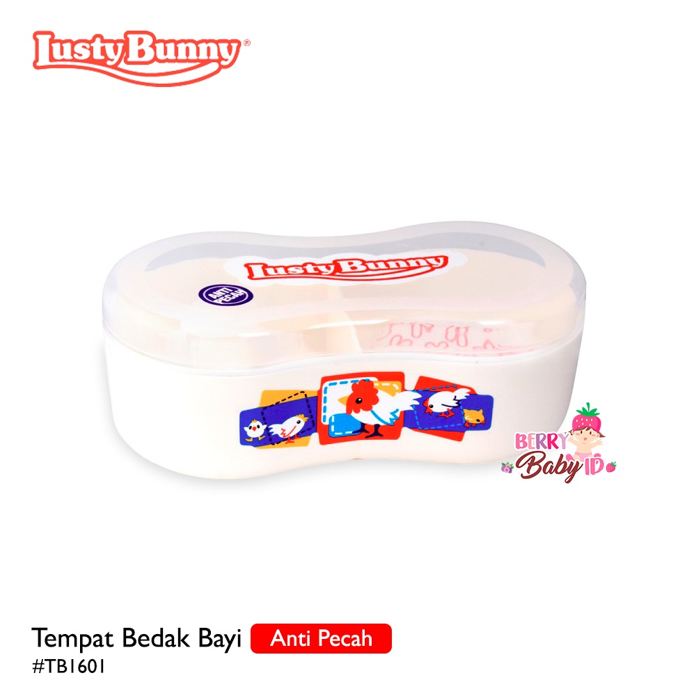 Lusty Bunny Tempat Bedak Bayi Kacang Anti Pecah TB1601 Berry Mart