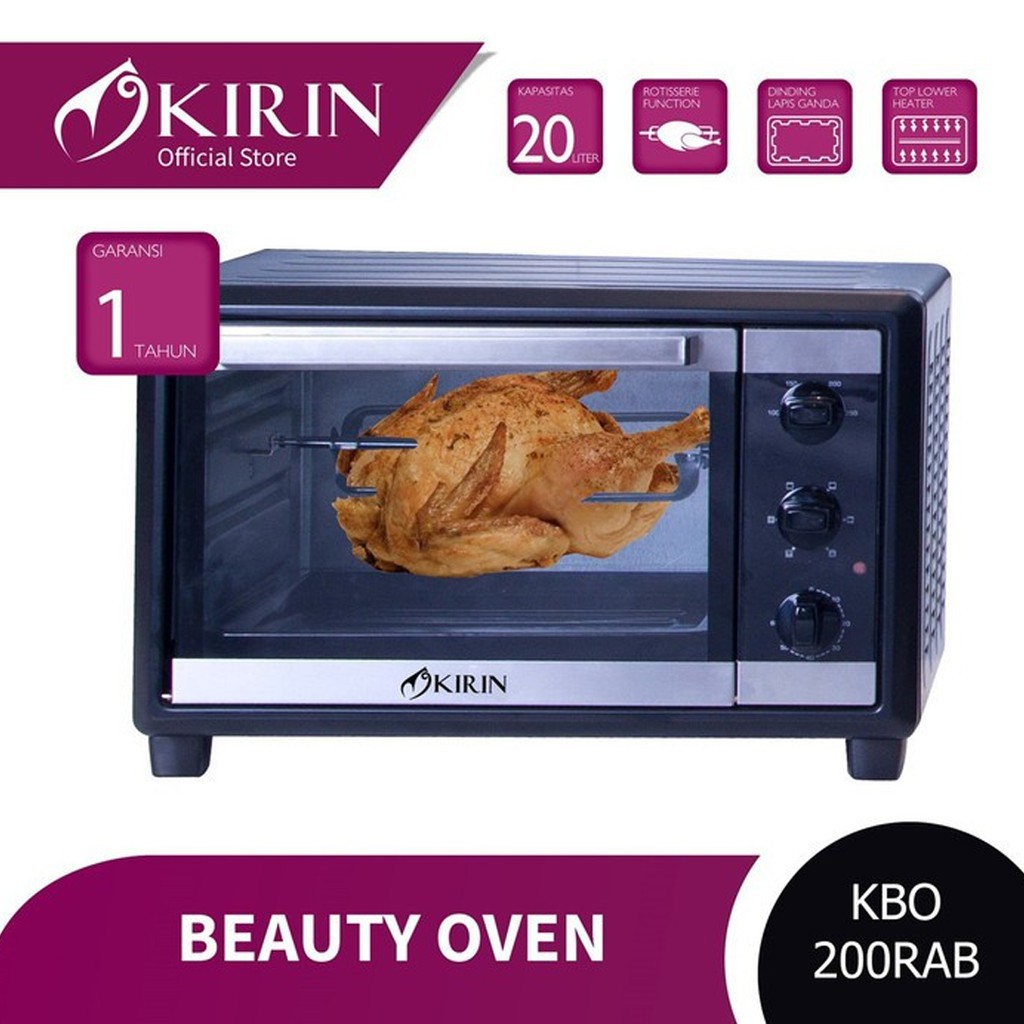 Jual Kirin Oven listrik low watt 20 liter KBO 200 RAB KING HOUSEWARE