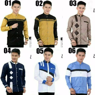 Kemeja Batik Pria Lengan Panjang Size M L Xl Xxl  Bswart Batik Hrb026