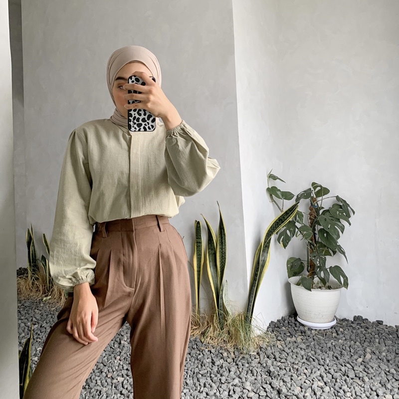 SHEINA SHIRT / KEMEJA BASIC / KEMEJA SIMPLE/ KEMEJA PUFFY