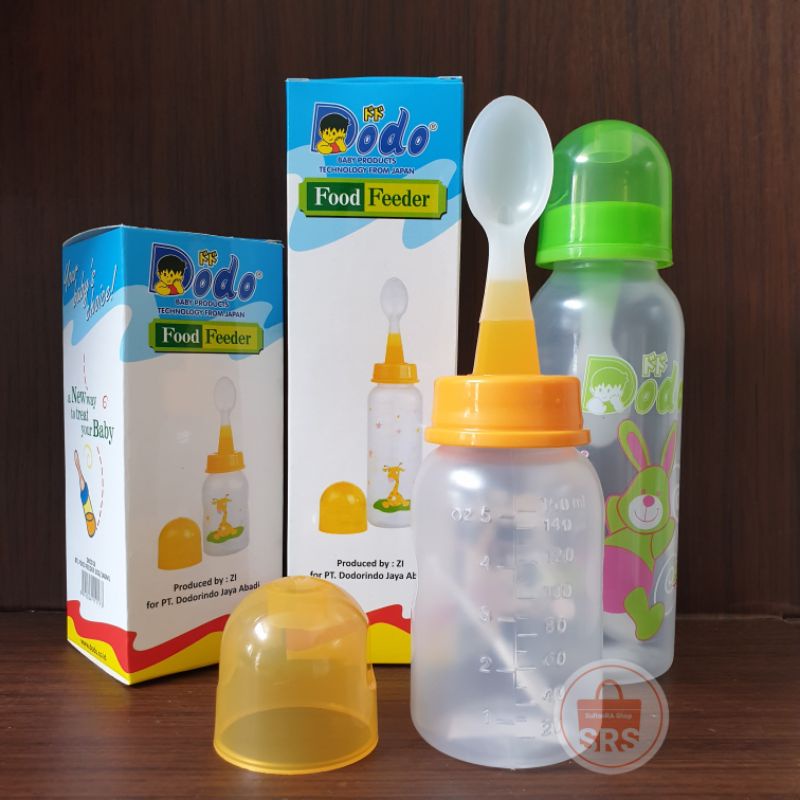 FOOD FEEDER BOTOL DOT SENDOK MAKAN BAYI 260ml BOTOL BUBUR DAN ASI BPA FREE / BOTOL CEREAL Merk DODO