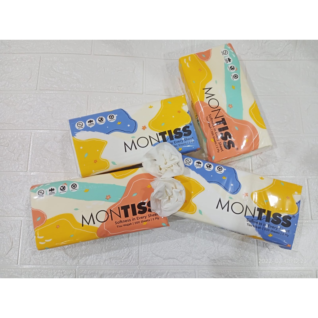 Montiss Tissue Wajah 200Sheet 2ply-1
