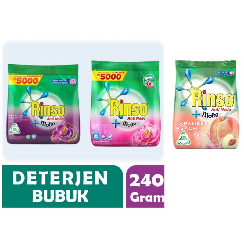 Rinso Bubuk 5000 / Rinso Molto Deterjen Bubuk 240gr
