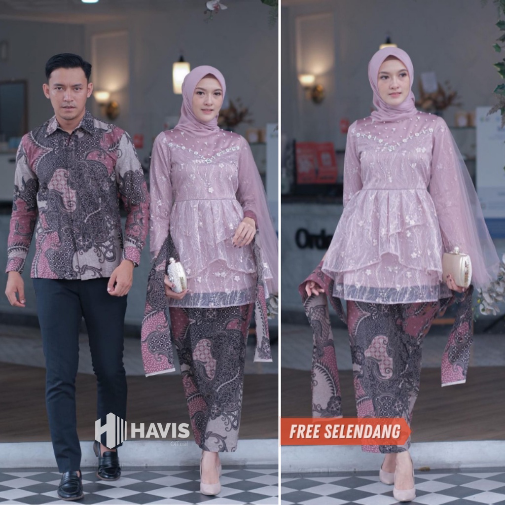 Kebaya Couple Modern Kebaya Wisuda Baju Tunangan Lamaran Batik Brokat Terbaru Baju Couple Pasangan Kondangan Terbaru