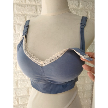 TALLY W84 BRA BH MENYUSUI DV RENDA FREE SIZE ADA BUSA  TANPA KAWAT  BAHAN RAJUT HALUS BKT