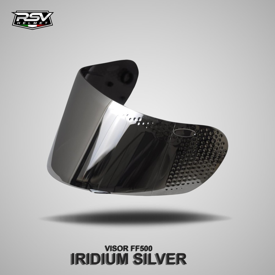 RSV VISOR KACA HELM FF500 | IRIDIUM SILVER | KACA FF 500