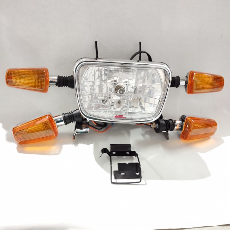 reflektor lampu depan RX king Breket lampu dan lampu sen 2 set RX king