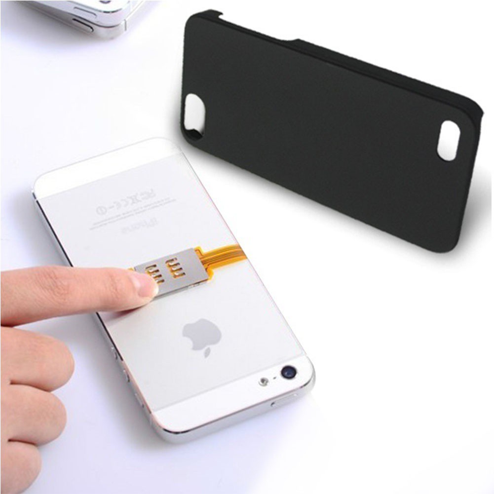 Adaptor Konverter Dual Sim Card Untuk Iphone 5 5s 6 6 Plus Double Sim Shopee Indonesia