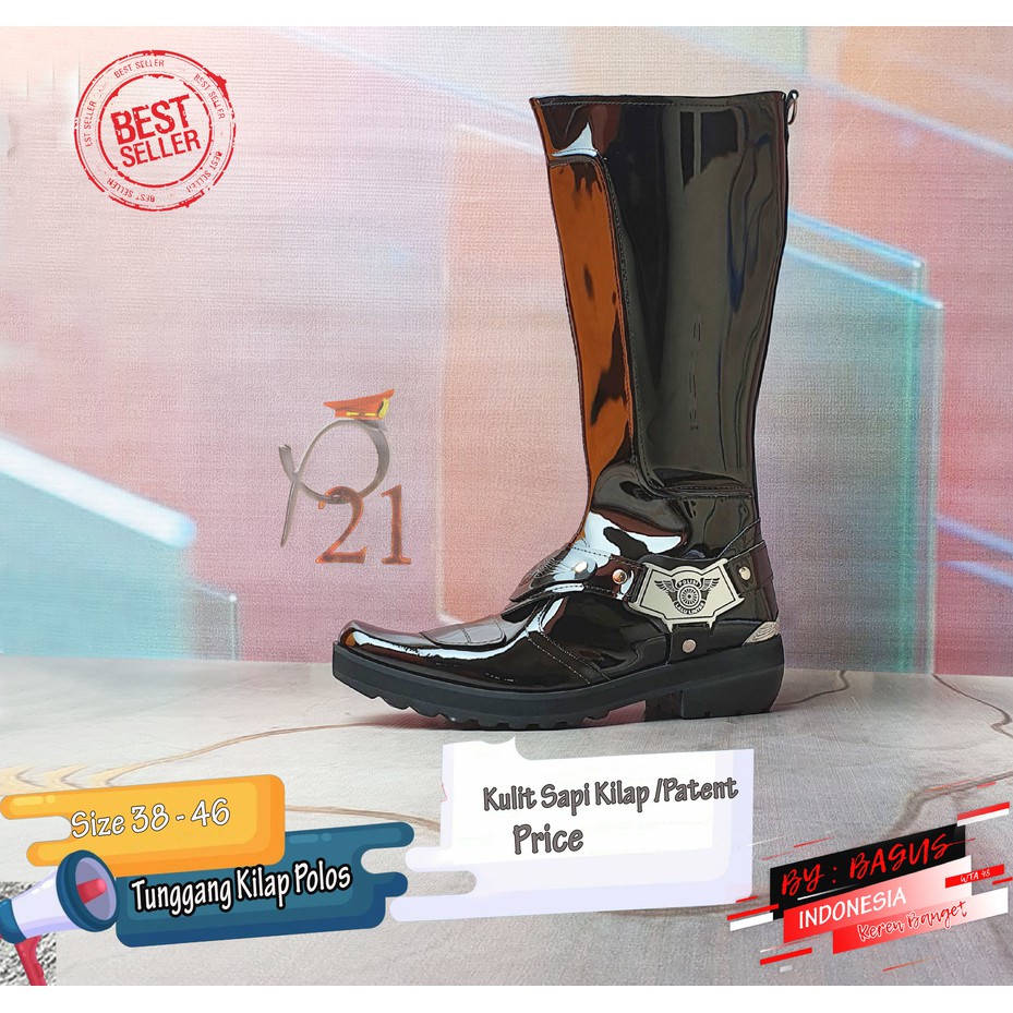 TUNGGANG KILAP POLOS P21 SEPATU PRIA
