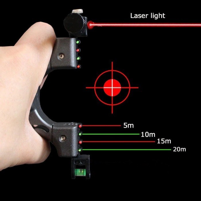 Ketapel Tactical dengan Laser Target Berburu Cicak Burung Tikus rabbit