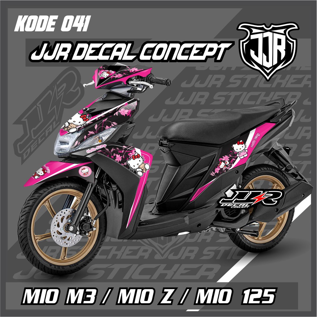Stiker Premium Decal Yamaha Mio M3 /Mio 125/Mio z Full Body hellokitty doraemon