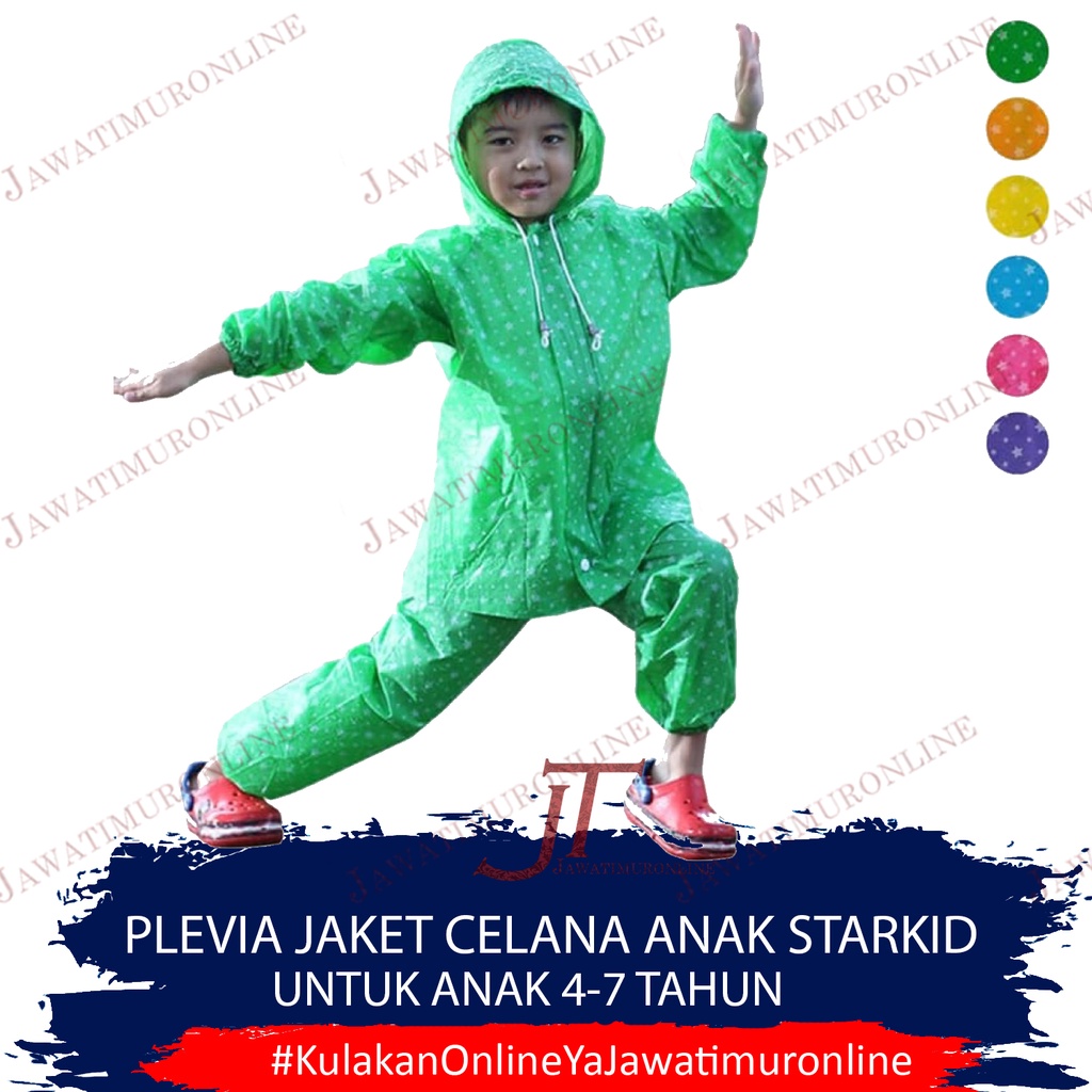 Jas Hujan Jacket Celana Anak STARKIDS 110 PLEVIA