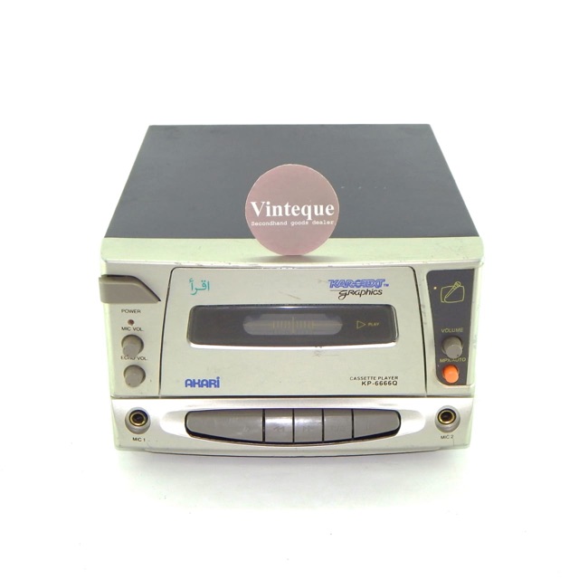 Tape Deck Vintage AKARI Cassette Player KP-6666Q Japan  Made in Japan