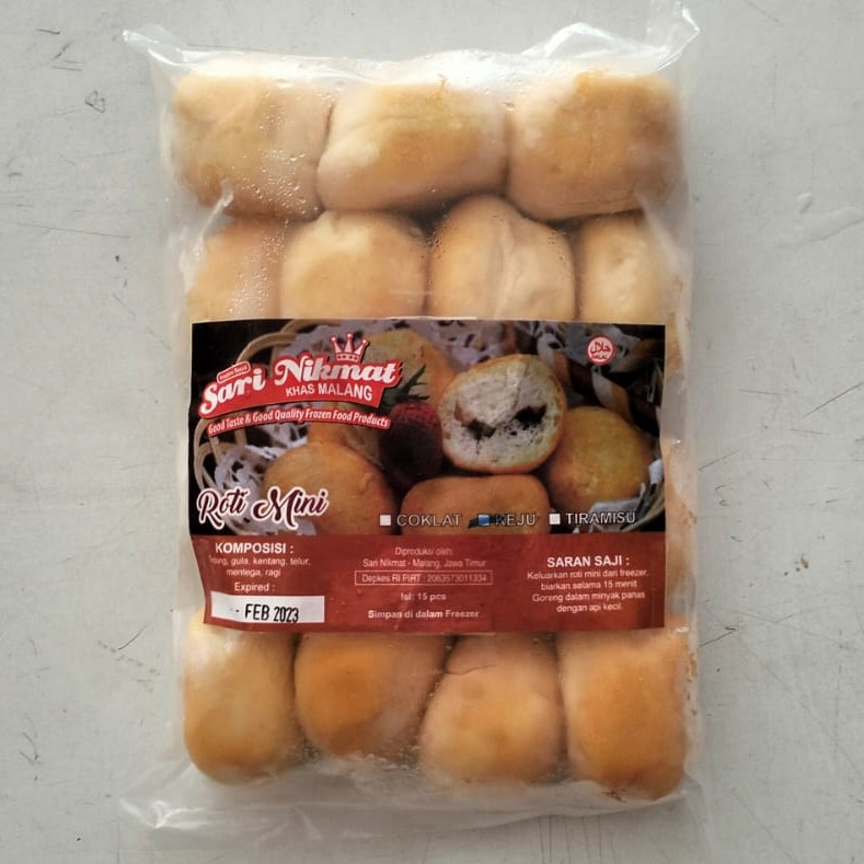 

Donat / Donut Sari Nikmat Isi Keju (15 Pcs) 500 Gram - FROZEN FOOD