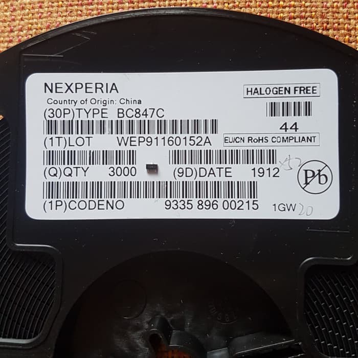 TR C847 BC847 BC847C 1G SOT-23 NPN Original Nexperia