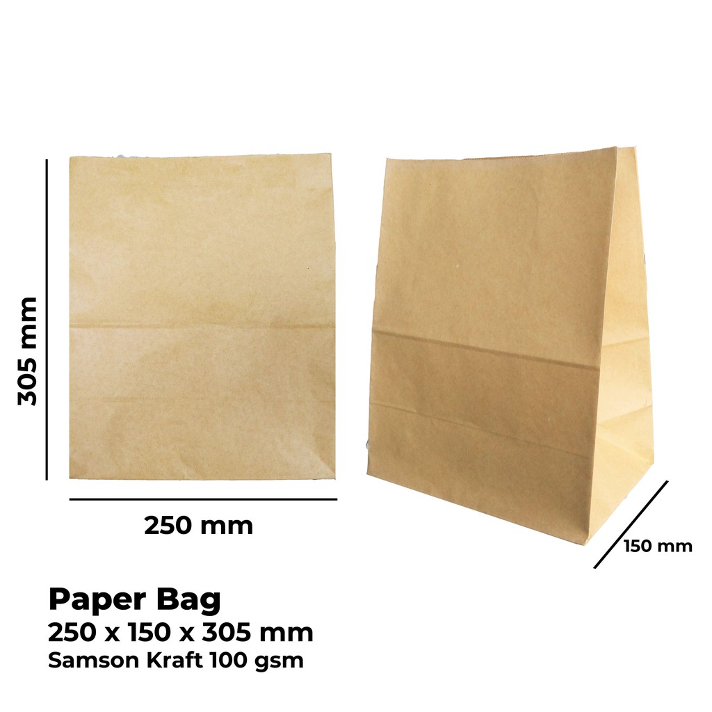 Paper Bag Roti Goodie Bag Tas Belanja  (PBG2-Size-25X15X30.5)