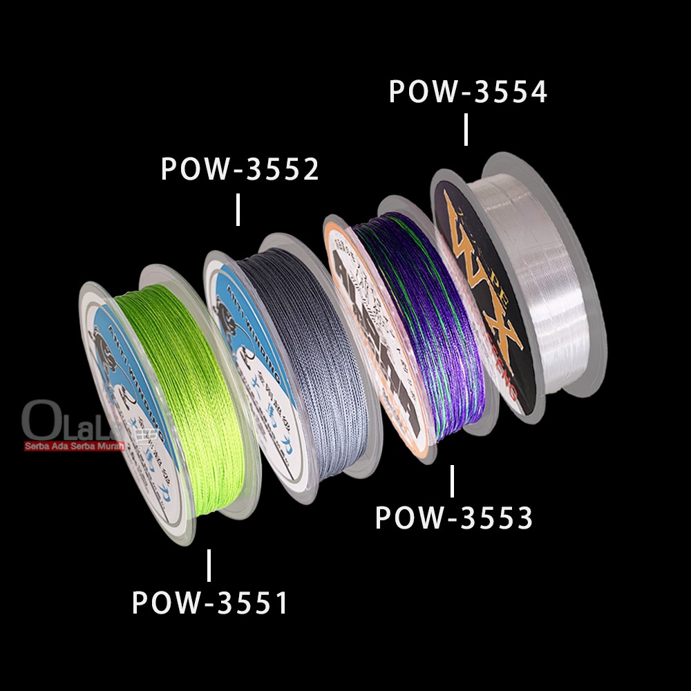 100M Fishing Line Super Strong Power PE/Nylon Line POW-3551/3552/3553/3554