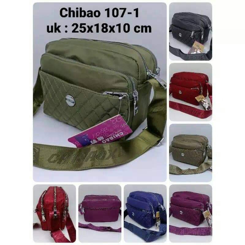 Tas Slempang Chibao 107-17 Size 25x18x10 cm TAS WANITA TAS SLEMPANG WANITA IMPORT TAS CHIBAO TERBARU