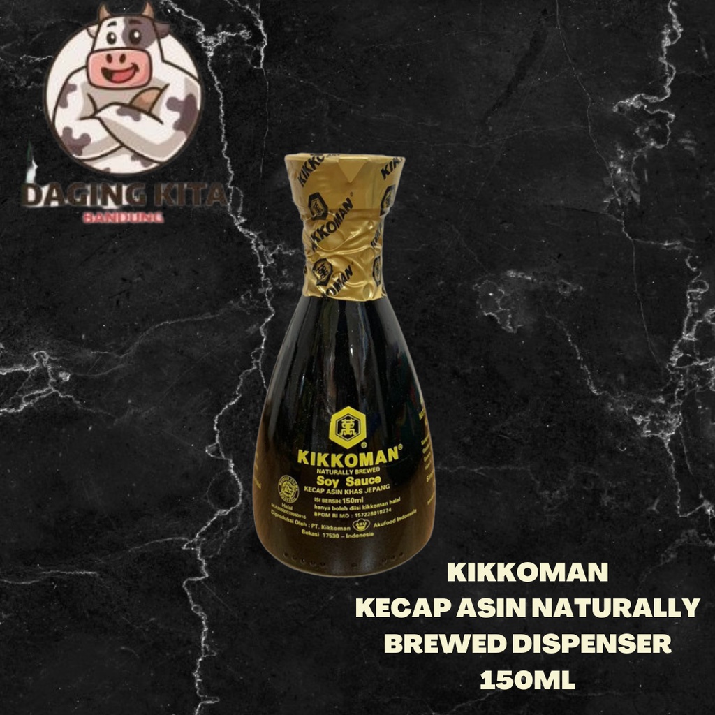 

KIKKOMAN KECAP ASIN NATURALLY BREWED DISPENSER 150ML