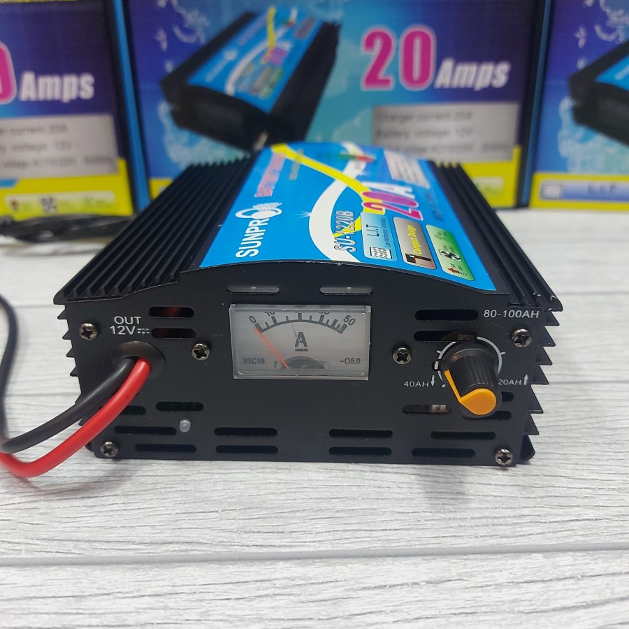 Battery Charger Sunpro SU-1220B - Cas Aki Sunpro SU 1220B Casan Aki