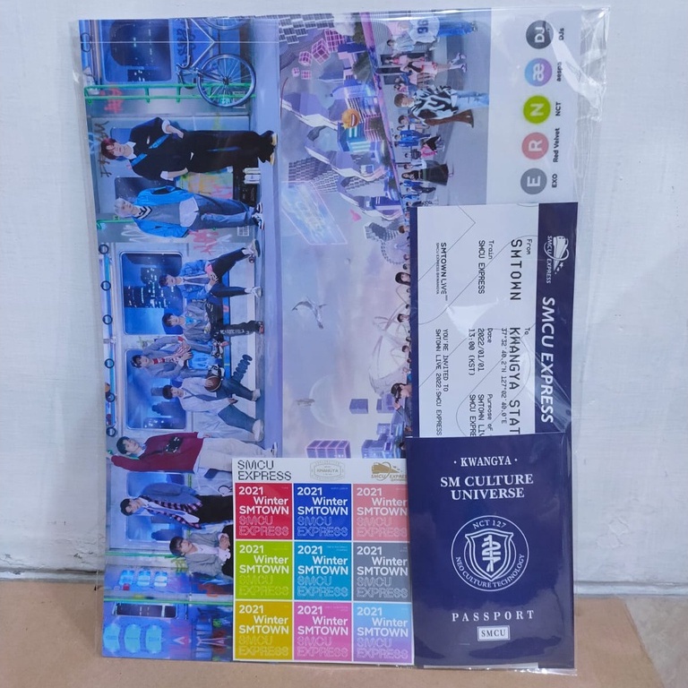 [READY STOCK] PASSPORT+TICKET - SMTOWN 2022 SMCU UNIVERSE KWANGYA (JUST FOR FUN)