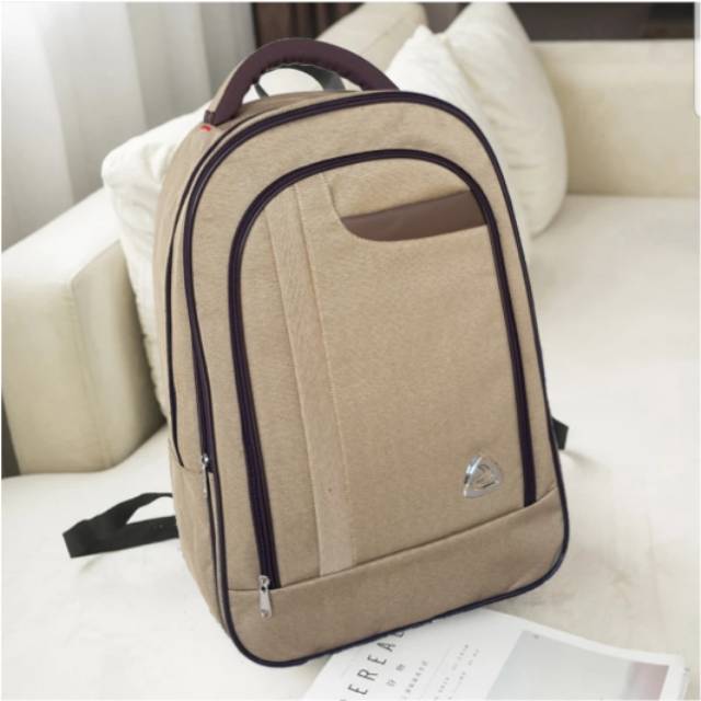 Tas ransel laptop polofelix maroon PF002- Tas bisnis kerja kuliah