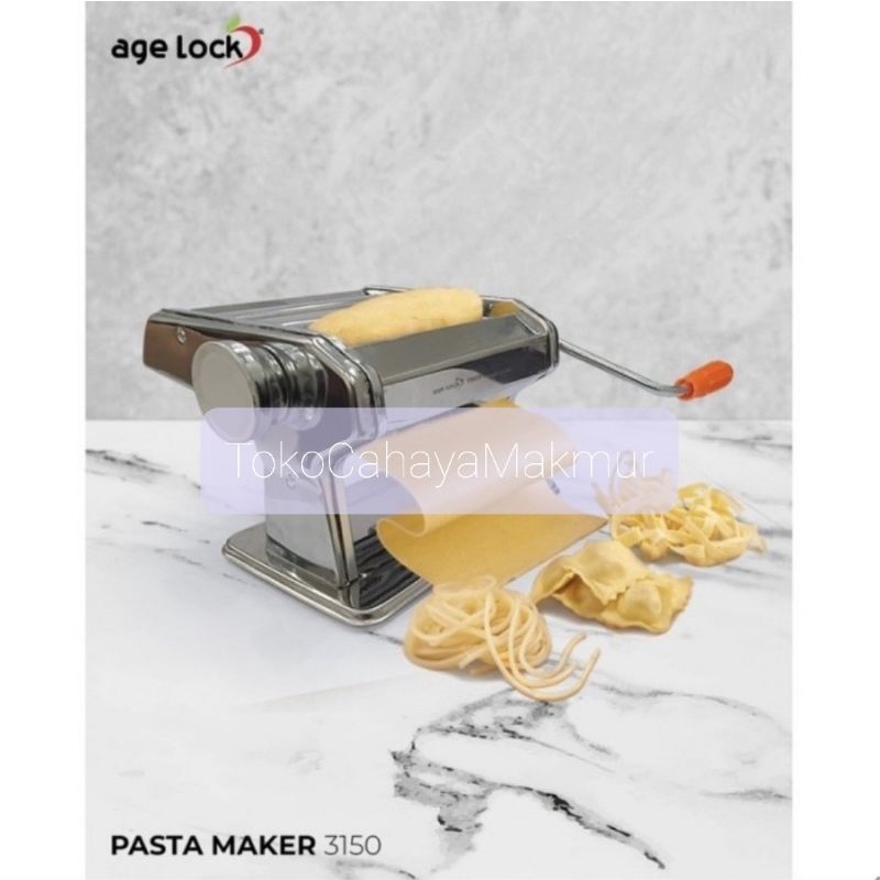 Age Lock Ampia Pasta Maker 3150 - Penggiling Mie Molen &amp; Pasta Stainless Steel