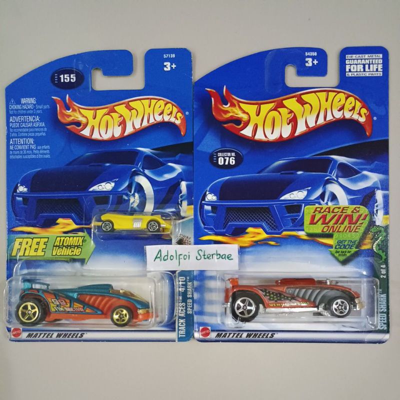 hotwheels hot wheels speed shark free atomix vehicle mobil kecil mini micro car twin mill track aces