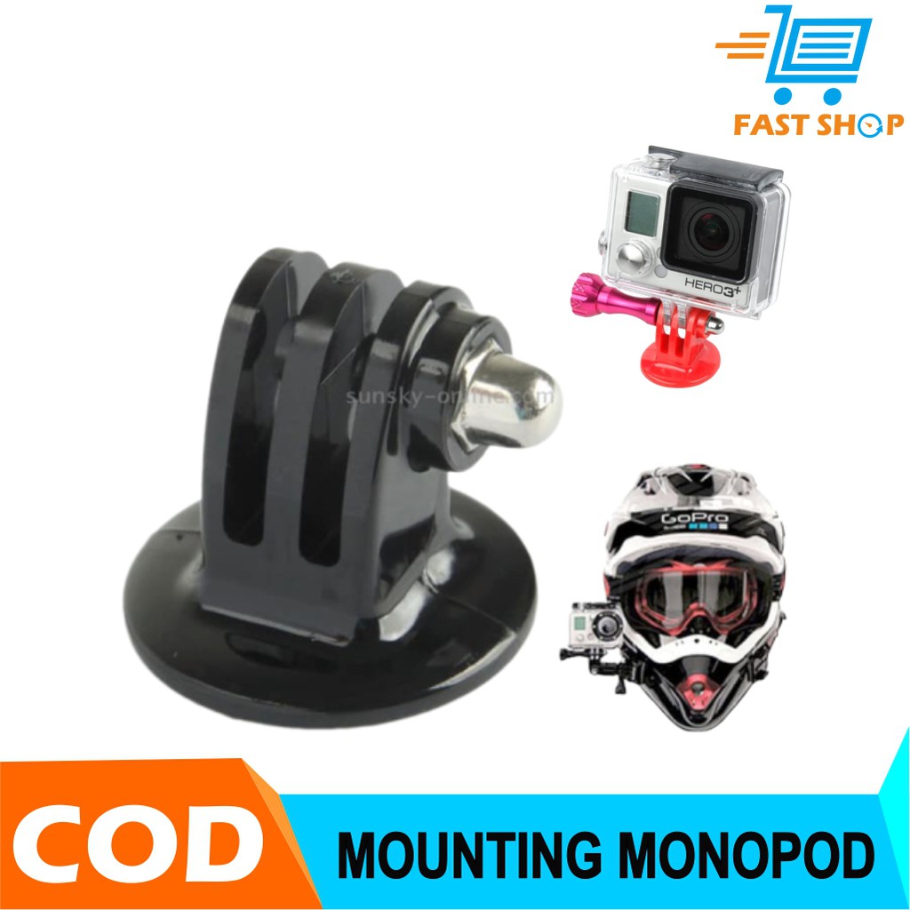 Adapter Mount Monopod |Tripod untuk Kamera GoPro &amp; Xiaomi Yi - HR61